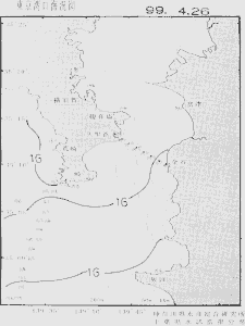 東京湾口海況図(1999/04/26)