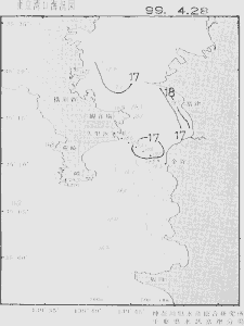 東京湾口海況図(1999/04/28)