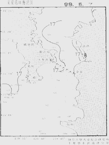 東京湾口海況図(1999/05/07)