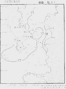 東京湾口海況図(1999/05/11)