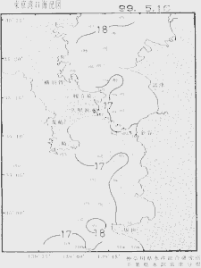 東京湾口海況図(1999/05/16)