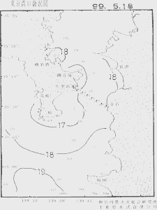東京湾口海況図(1999/05/18)