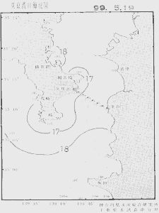 東京湾口海況図(1999/05/19)