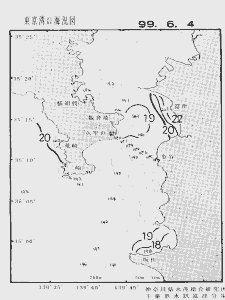 東京湾口海況図(1999/06/04)