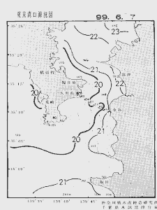 東京湾口海況図(1999/06/07)