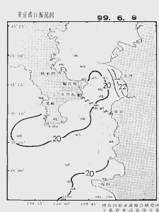 東京湾口海況図(1999/06/08)