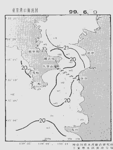 東京湾口海況図(1999/06/09)