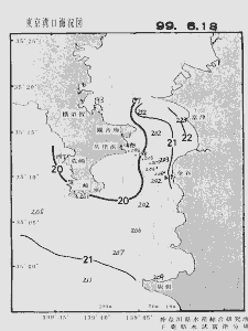 東京湾口海況図(1999/06/18)
