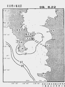 東京湾口海況図(1999/06/22)