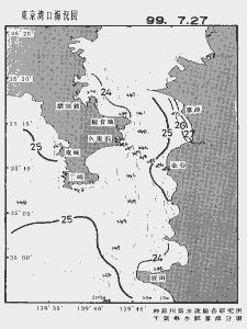 東京湾口海況図(1999/07/27)