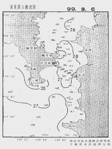 東京湾口海況図(1999/08/06)