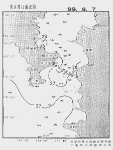 東京湾口海況図(1999/08/07)