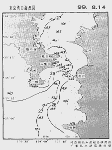 東京湾口海況図(1999/08/14)