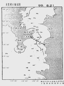 東京湾口海況図(1999/08/21)