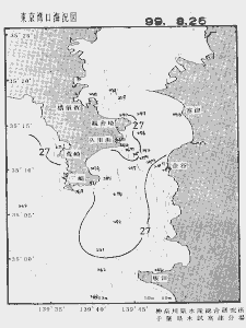 東京湾口海況図(1999/08/26)