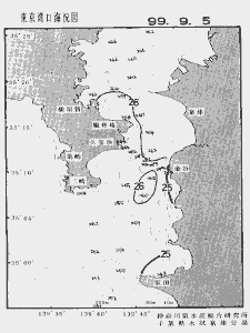 東京湾口海況図(1999/09/05)