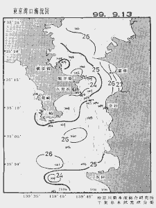 東京湾口海況図(1999/09/13)