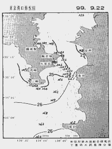 東京湾口海況図(1999/09/22)