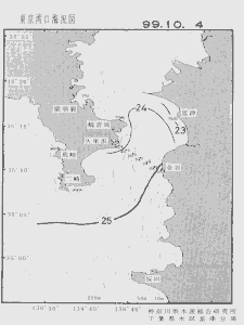 東京湾口海況図(1999/10/04)