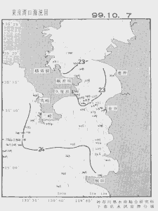 東京湾口海況図(1999/10/07)