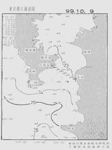 東京湾口海況図(1999/10/09)