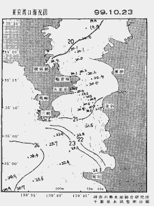 東京湾口海況図(1999/10/23)