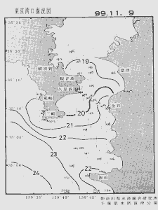 東京湾口海況図(1999/11/09)