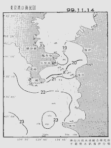 東京湾口海況図(1999/11/14)