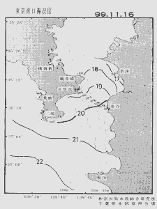 東京湾口海況図(1999/11/16)