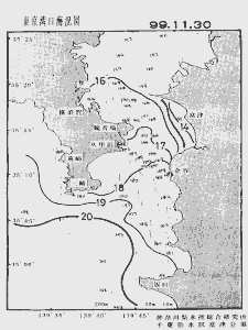 東京湾口海況図(1999/11/30)