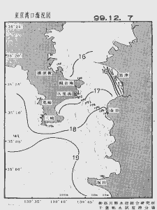 東京湾口海況図(1999/12/07)
