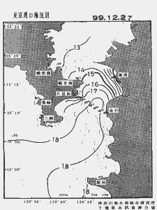東京湾口海況図(1999/12/27)