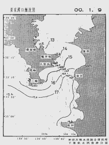 東京湾口海況図(2000/01/09)