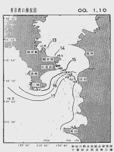 東京湾口海況図(2000/01/10)