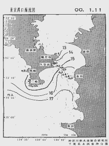 東京湾口海況図(2000/01/11)