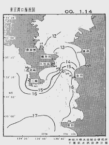東京湾口海況図(2000/01/14)