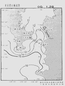 東京湾口海況図(2000/01/28)