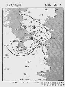 東京湾口海況図(2000/02/04)