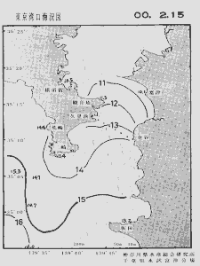 東京湾口海況図(2000/02/15)