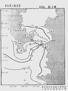 東京湾口海況図(2000/02/18)