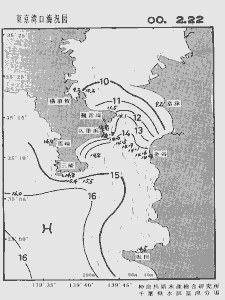 東京湾口海況図(2000/02/22)