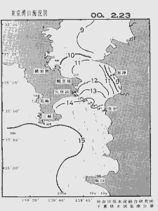 東京湾口海況図(2000/02/23)