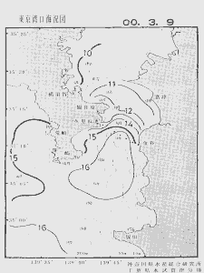 東京湾口海況図(2000/03/09)