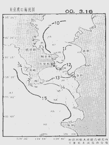 東京湾口海況図(2000/03/16)