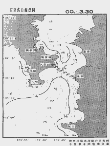 東京湾口海況図(2000/03/30)