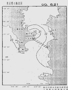 東京湾口海況図(2000/06/21)