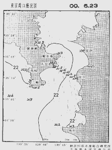 東京湾口海況図(2000/06/23)