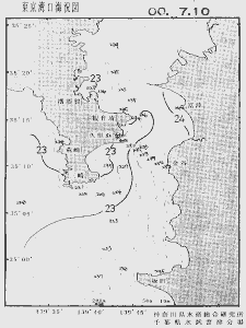 東京湾口海況図(2000/07/10)