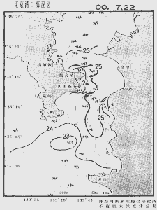 東京湾口海況図(2000/07/22)
