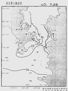 東京湾口海況図(2000/07/25)